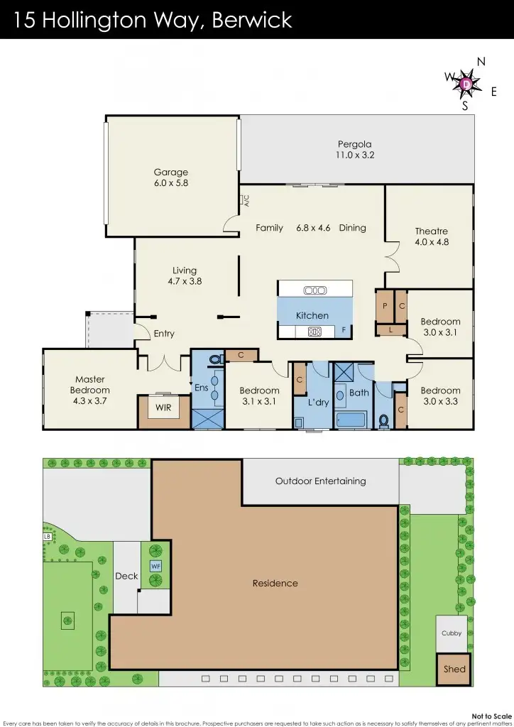Floorplan of Homely house listing, 15 Hollington Way, Berwick VIC 3806