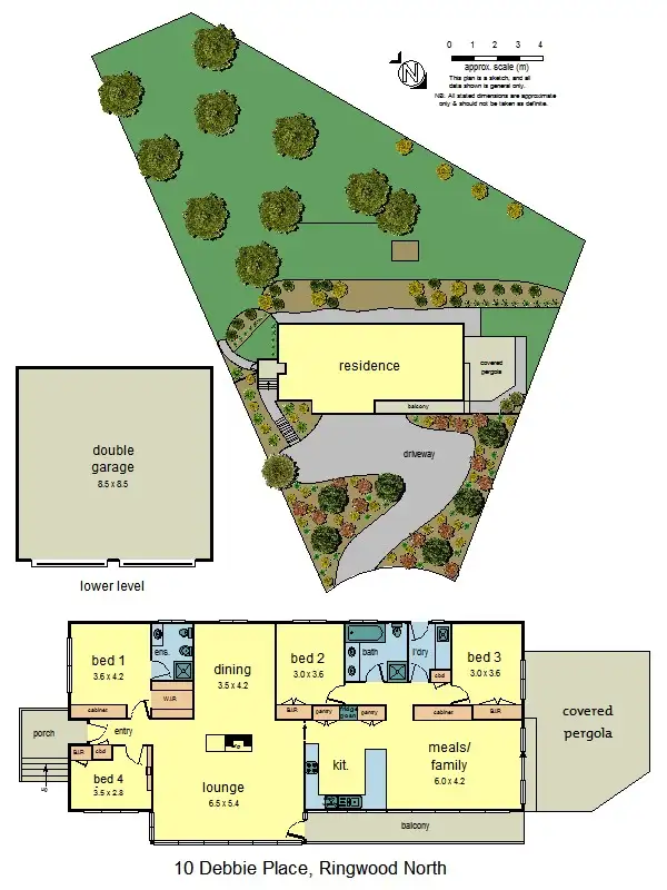 Floorplan of Homely house listing, 10 Debbie Place, Ringwood North VIC 3134