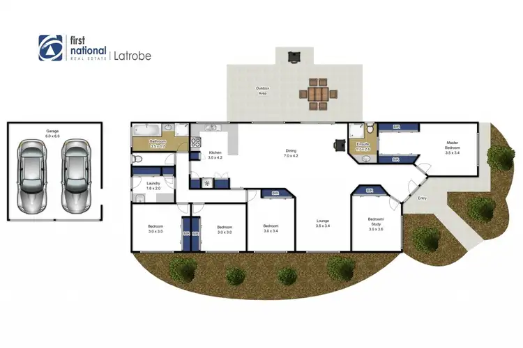 Floorplan of Homely house listing, 12 Kyne Street, Glengarry VIC 3854