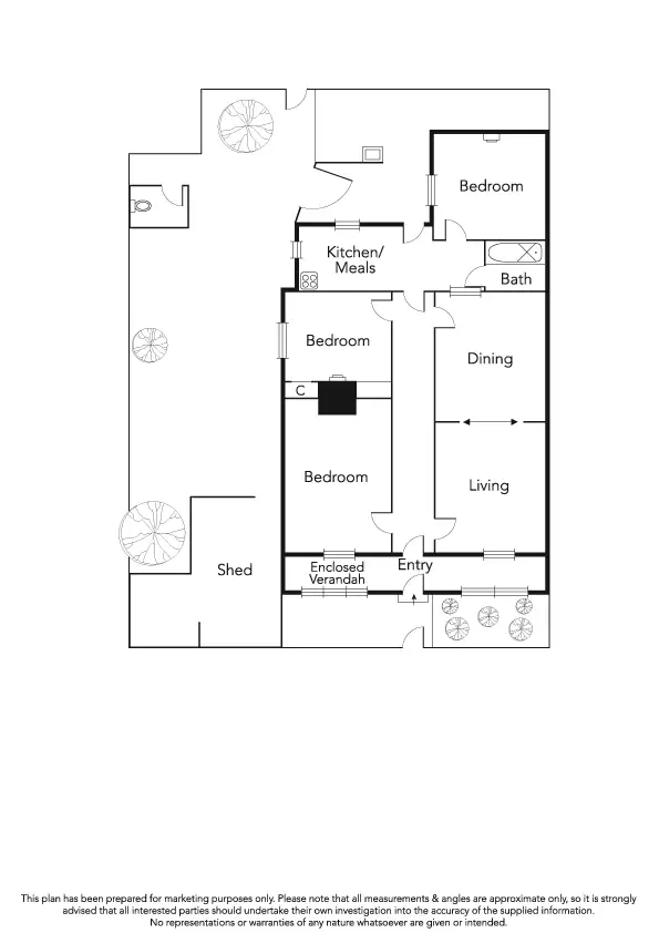 Floorplan of Homely house listing, 57 Draper Street, Albert Park VIC 3206