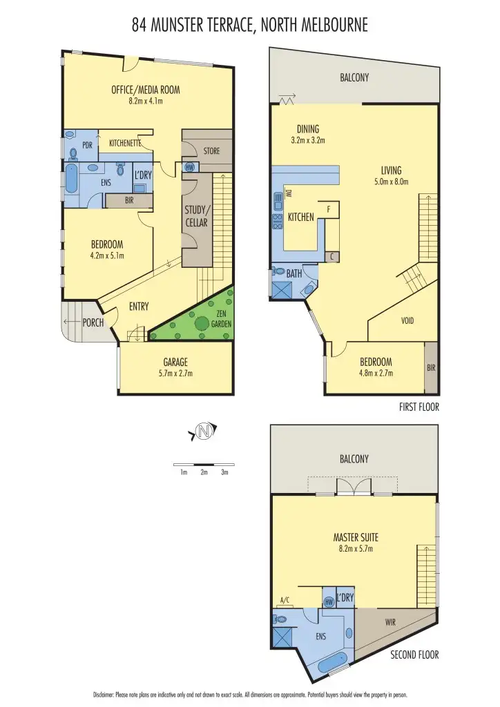 Floorplan of Homely house listing, 84 Munster Terrace, North Melbourne VIC 3051