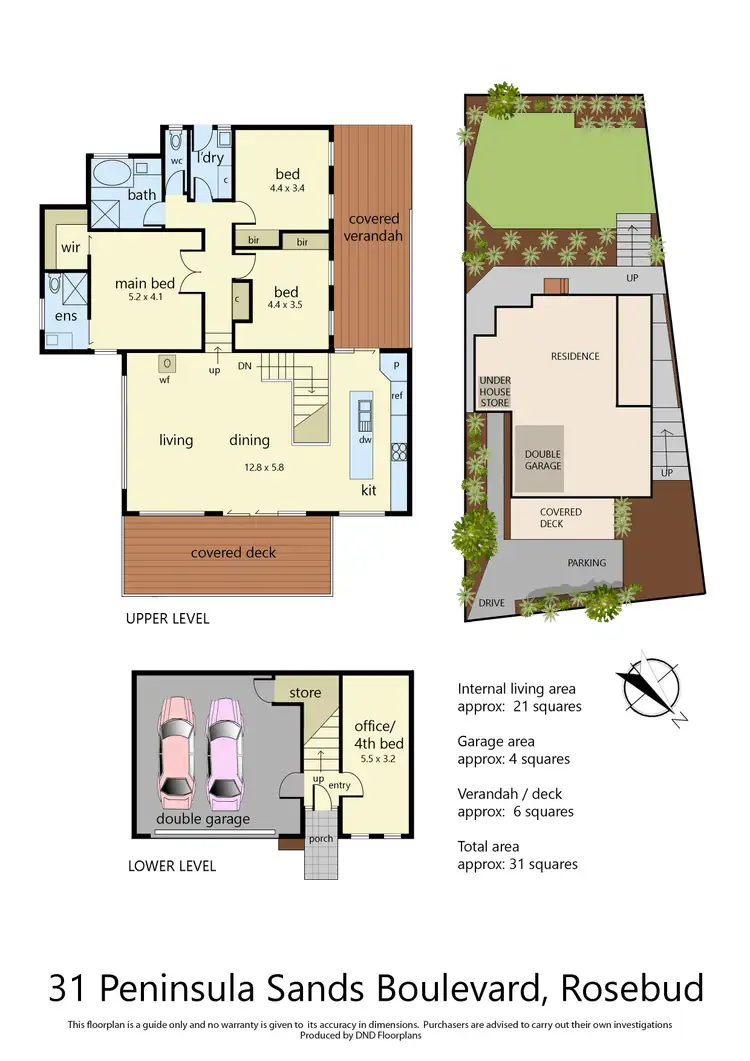 Floorplan of Homely house listing, 31 Peninsula Sands Boulevard, Rosebud VIC 3939