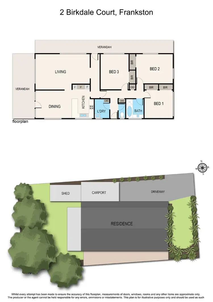 Floorplan of Homely house listing, 2 Birkdale Court, Frankston VIC 3199