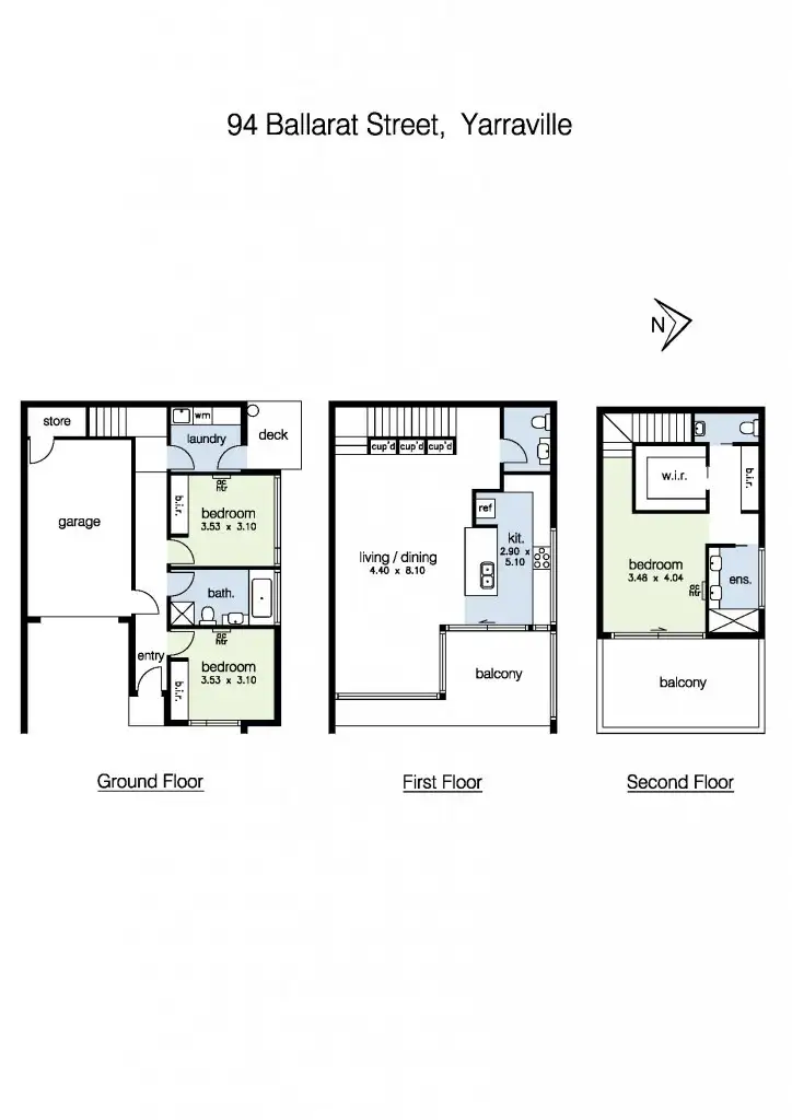 Floorplan of Homely house listing, 94 Ballarat Street, Yarraville VIC 3013