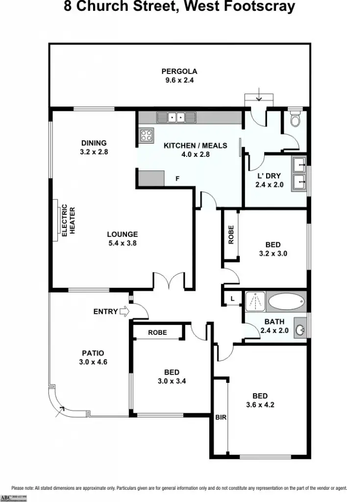 Floorplan of Homely house listing, 8 Church Street, West Footscray VIC 3012