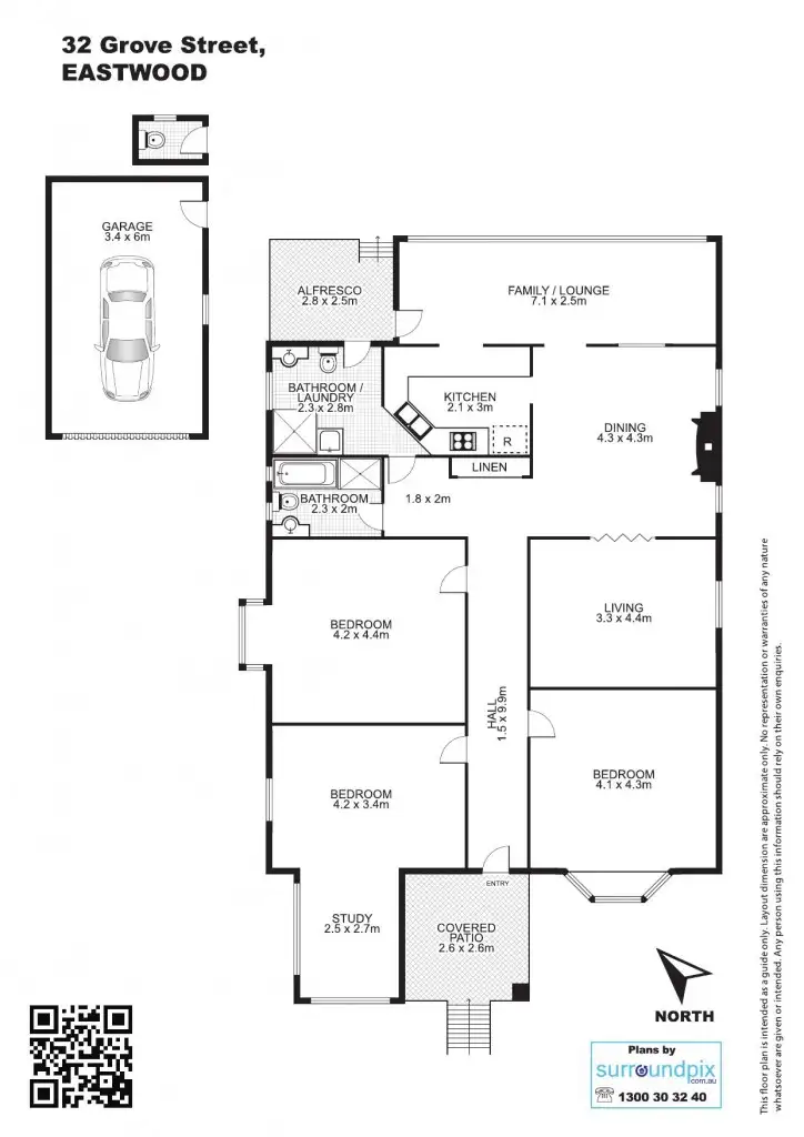 Floorplan of Homely house listing, 32 Grove St, Eastwood NSW 2122