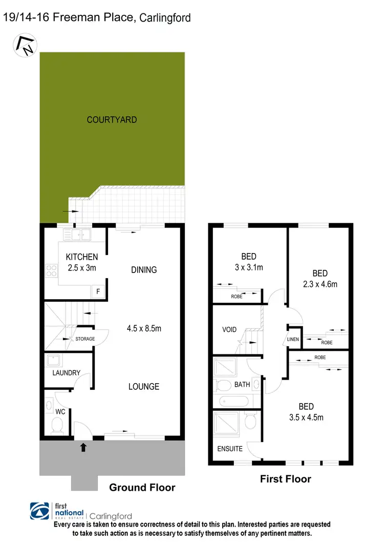 Floorplan of Homely townhouse listing, 19/14-16 Freeman Place, Carlingford NSW 2118
