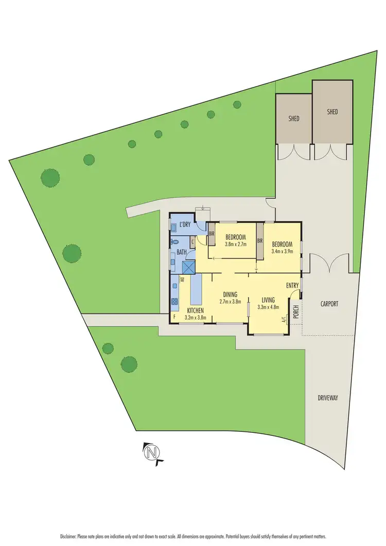 Floorplan of Homely house listing, 5 Carnation Court, Norlane VIC 3214