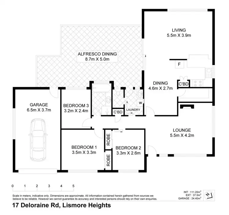 Floorplan of Homely house listing, 17 Deloraine Road, Lismore Heights NSW 2480