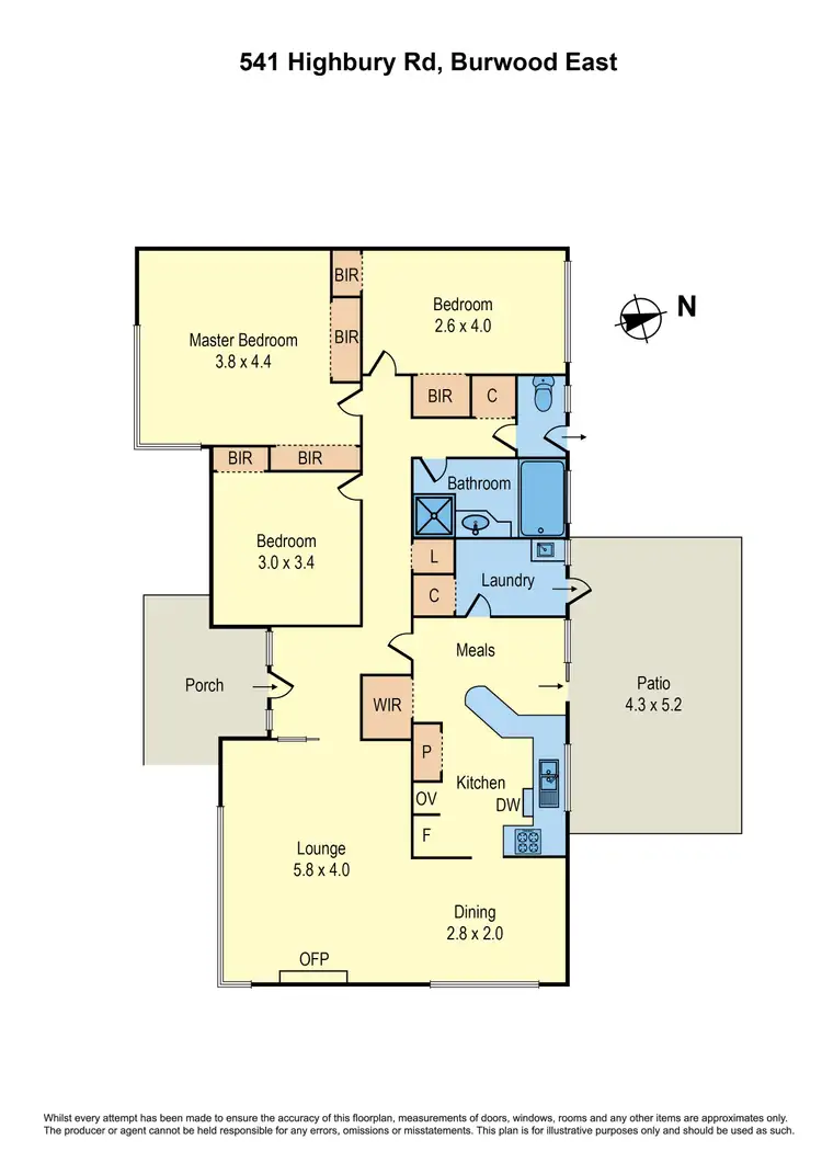 Floorplan of Homely house listing, 541 Highbury Road (Enter via Carver Street), Burwood East VIC 3151
