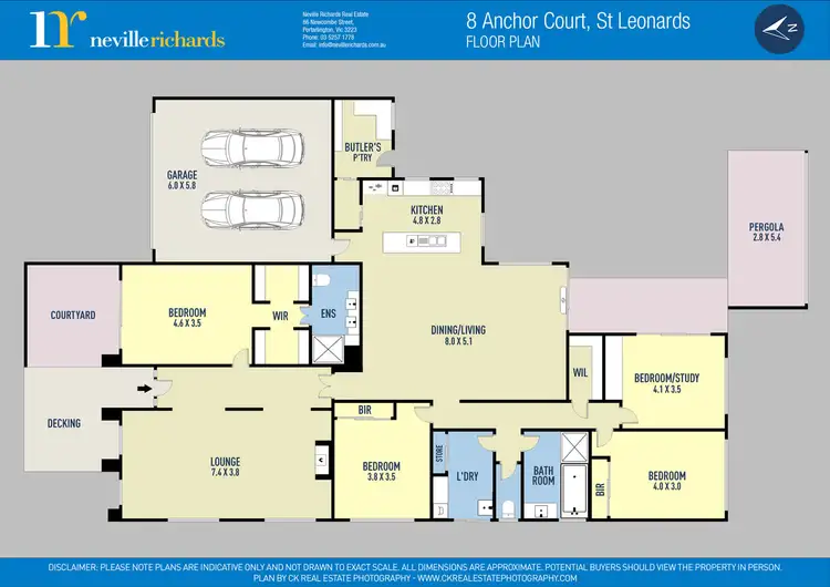 Floorplan of Homely house listing, 8 Anchor Court, St Leonards VIC 3223