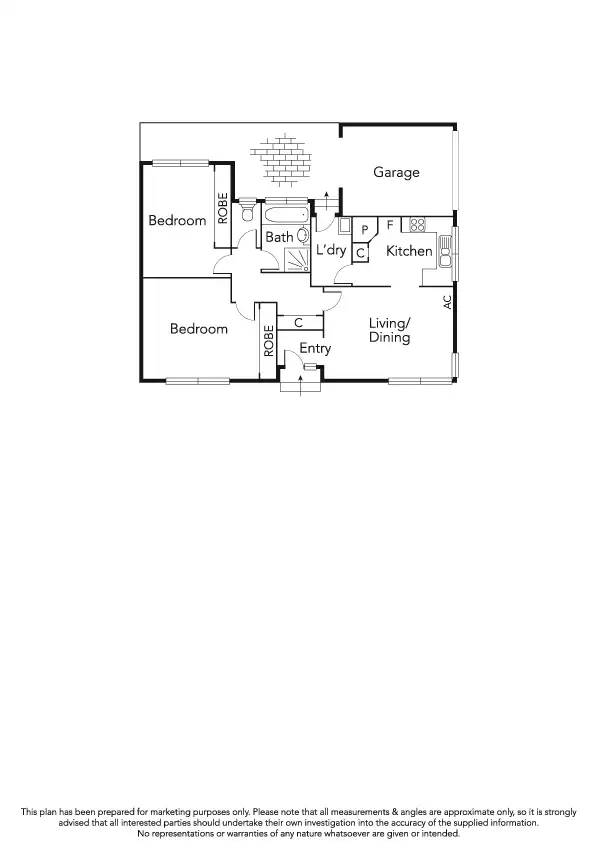 Floorplan of Homely unit listing, 8/59 Milan Street, Mentone VIC 3194