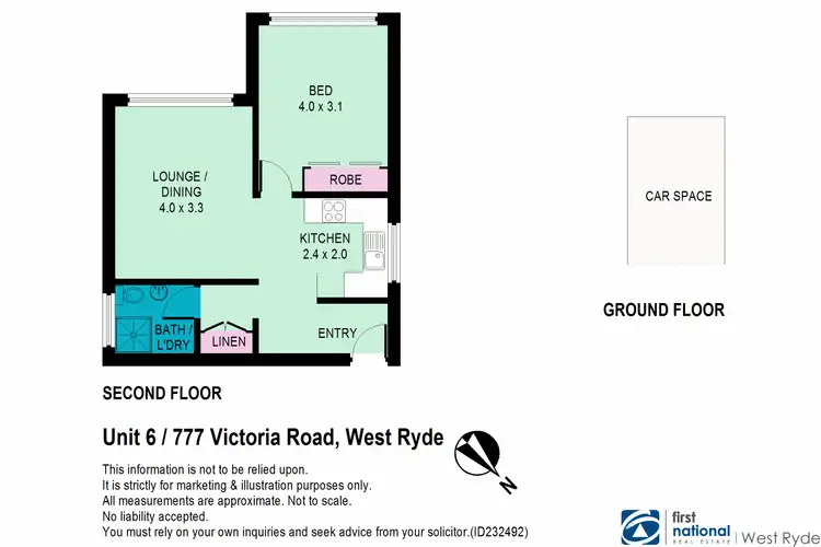Floorplan of Homely apartment listing, 6/777 Victoria Road, Ryde NSW 2112