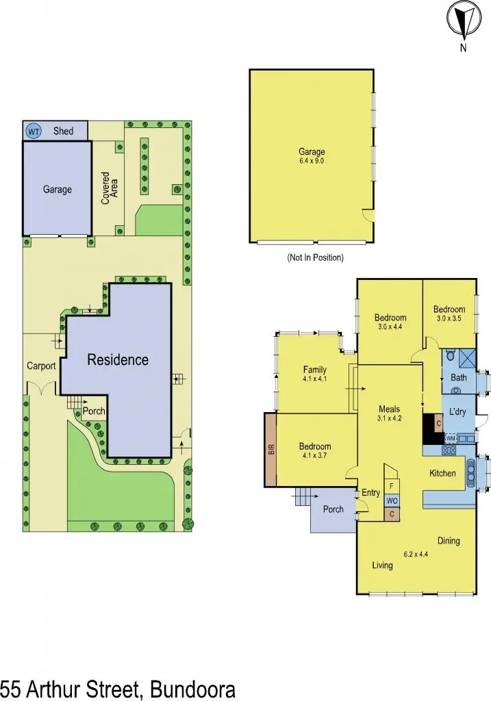 Floorplan of Homely house listing, 55 Arthur Street, Bundoora VIC 3083
