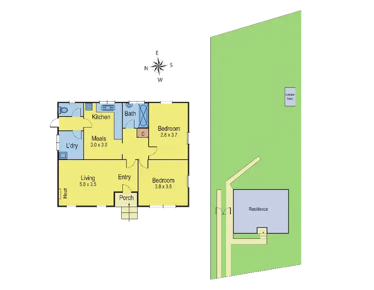 Floorplan of Homely house listing, 70 Bacchus Marsh Road, Corio VIC 3214