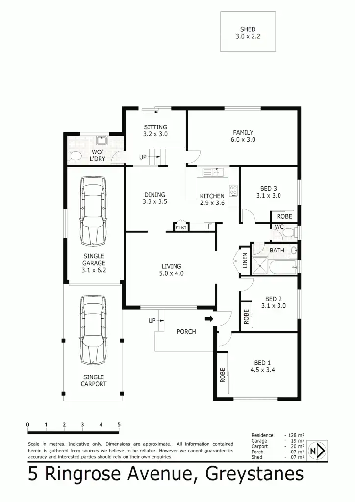Floorplan of Homely house listing, 5 Ringrose Ave, Greystanes NSW 2145