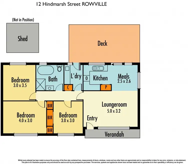 Floorplan of Homely house listing, 12 Hindmarsh Street, Rowville VIC 3178