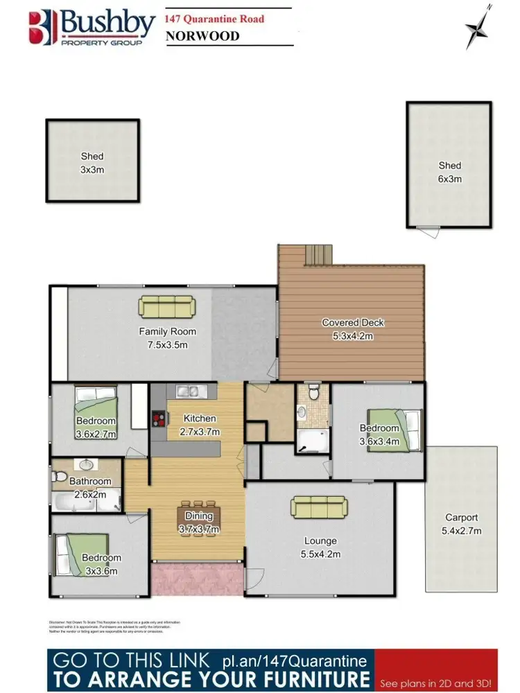 Floorplan of Homely house listing, 147 Quarantine Road, Norwood TAS 7250