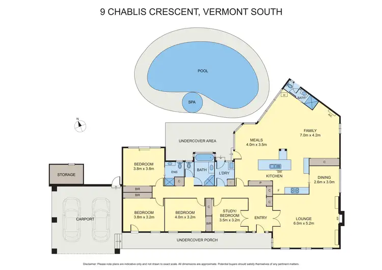 Floorplan of Homely house listing, 9 Chablis Crescent, Vermont South VIC 3133