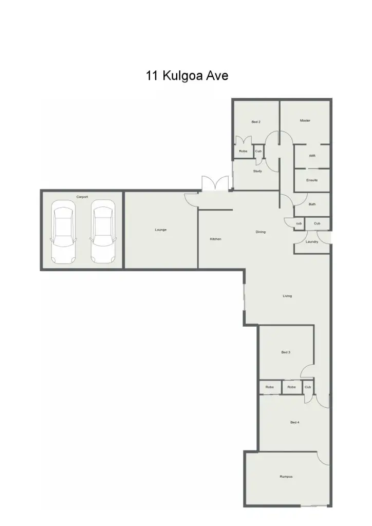 Floorplan of Homely house listing, 11 KULGOA AVENUE, Moama NSW 2731