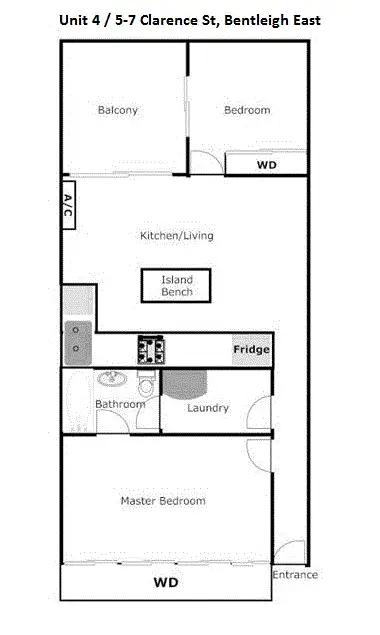 Floorplan of Homely apartment listing, 4/5-7 Clarence Street, Bentleigh East VIC 3165
