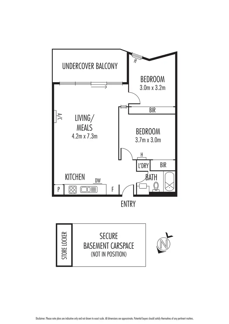 Floorplan of Homely apartment listing, 35/46 Eucalyptus Drive, Maidstone VIC 3012