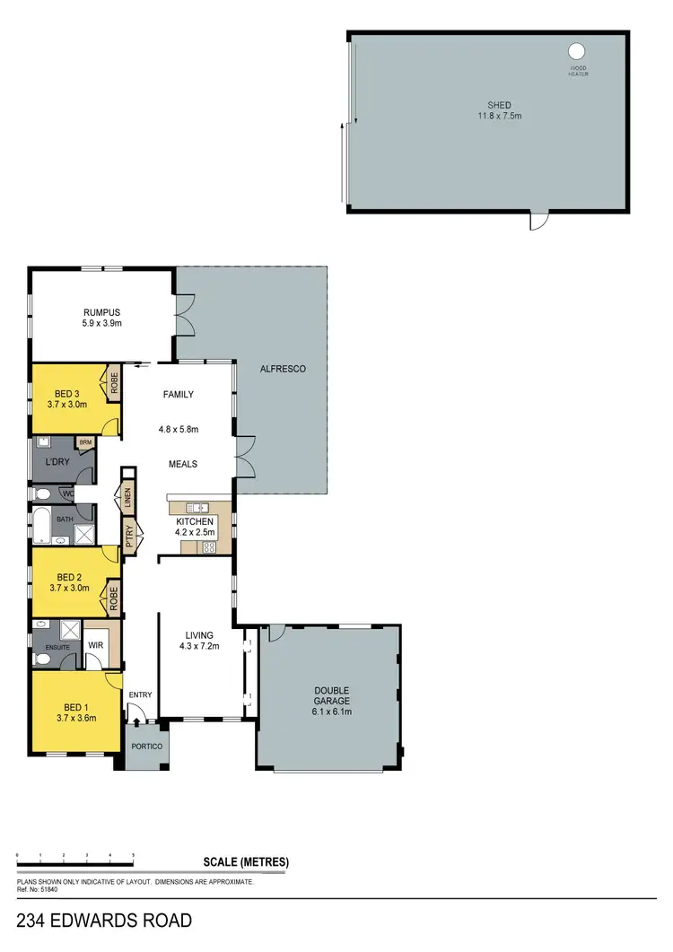 Floorplan of Homely house listing, 234 Edwards Road, Maiden Gully VIC 3551