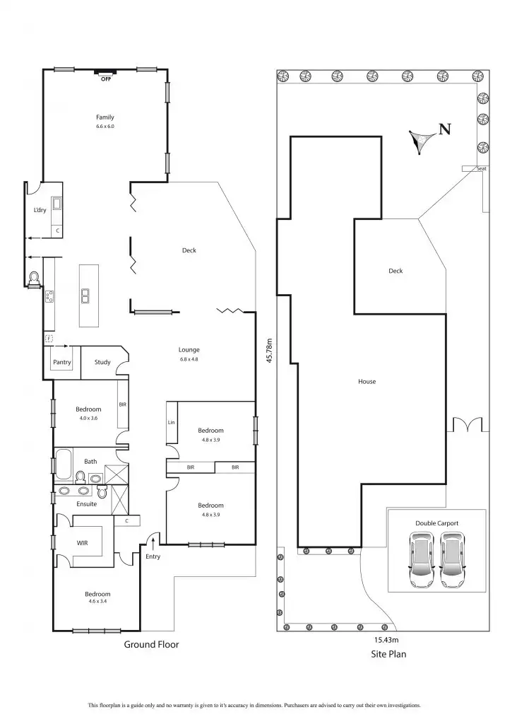 Floorplan of Homely house listing, 43 Seventh Street, Parkdale VIC 3195