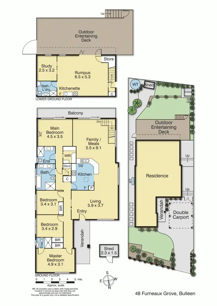 Floorplan of Homely house listing, 48 Furneaux Grove, Bulleen VIC 3105