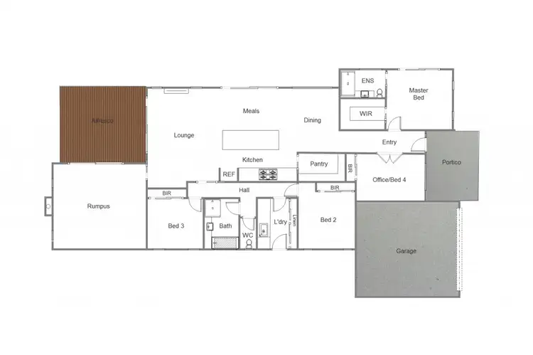Floorplan of Homely house listing, 4 Kerry Court, Mansfield VIC 3722