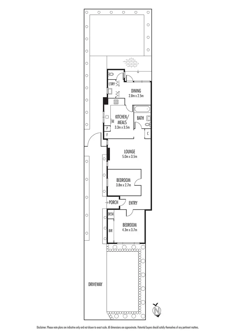 Floorplan of Homely semi-detached listing, 24 Brooklyn Avenue, Caulfield South VIC 3162