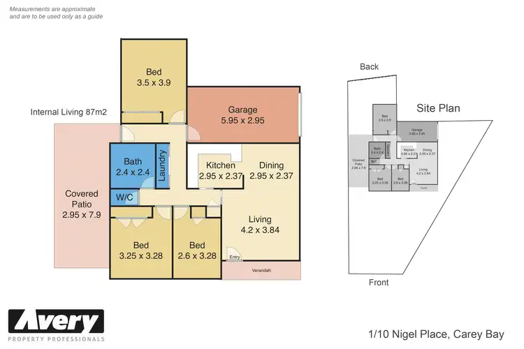 Floorplan of Homely villa listing, 1/10 Nigel Place, Carey Bay NSW 2283
