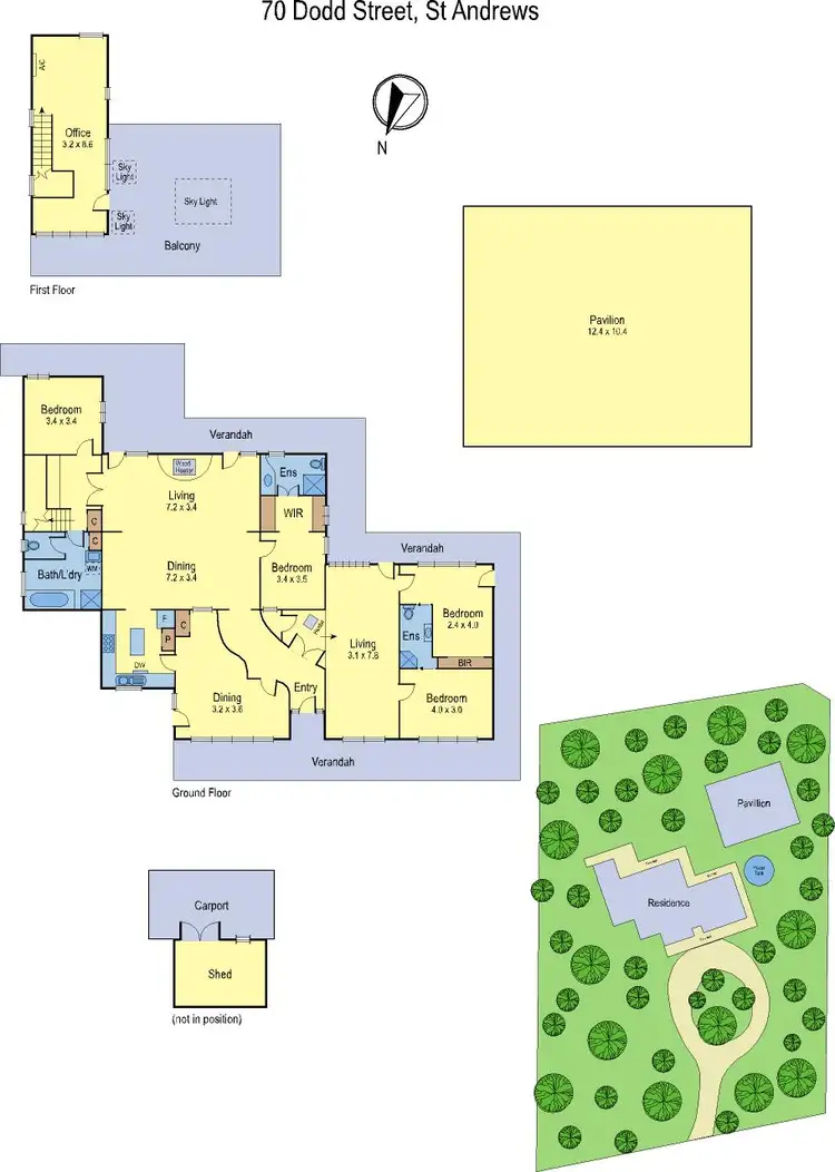 Floorplan of Homely house listing, 70 Dodd Street, St Andrews VIC 3761