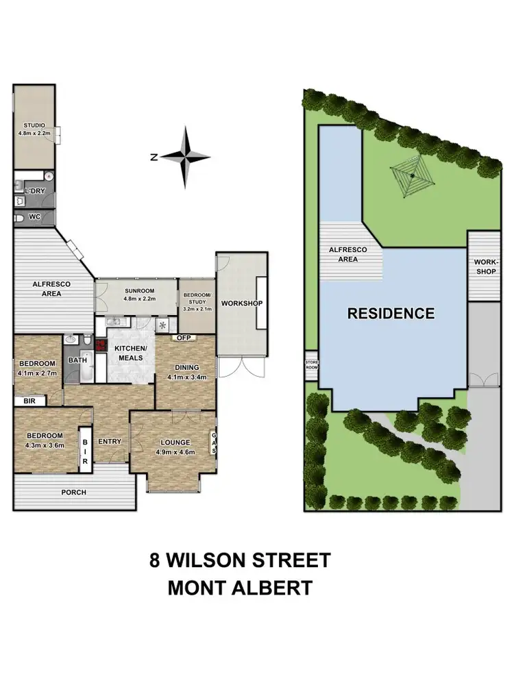 Floorplan of Homely house listing, 8 Wilson Street, Mont Albert VIC 3127