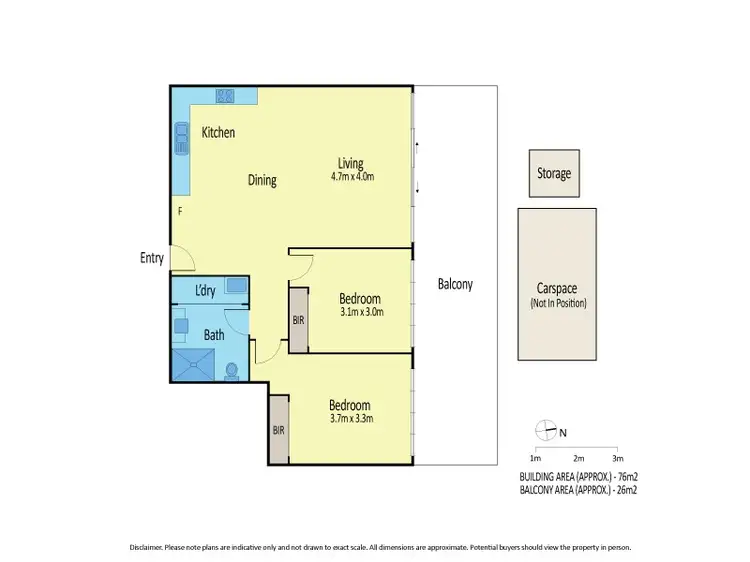 Floorplan of Homely apartment listing, 302/2a La Scala Avenue, Maribyrnong VIC 3032