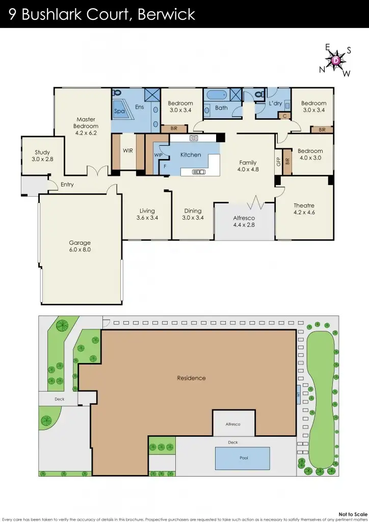 Floorplan of Homely house listing, 9 Bushlark Court, Berwick VIC 3806