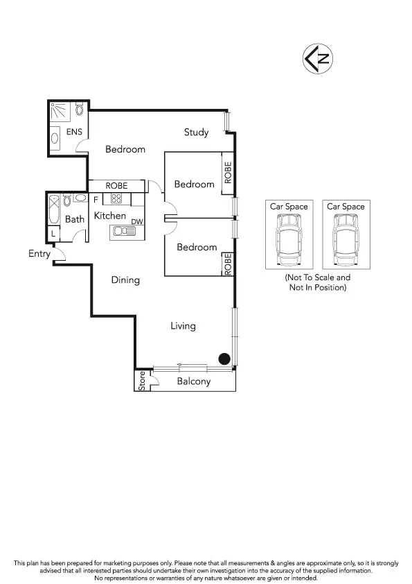 Floorplan of Homely apartment listing, 1105/480 St Kilda Road, Melbourne VIC 3000