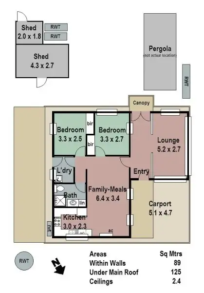 Floorplan of Homely house listing, 10 John Street, Woodside SA 5244
