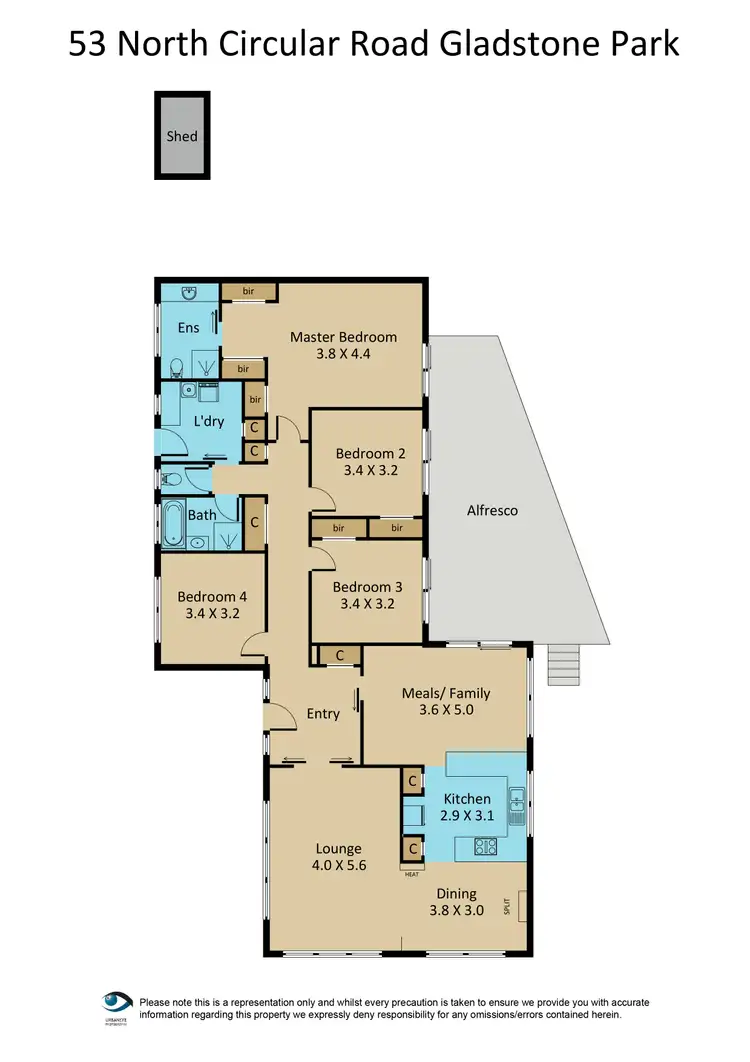 Floorplan of Homely house listing, 53 North Circular Road, Gladstone Park VIC 3043