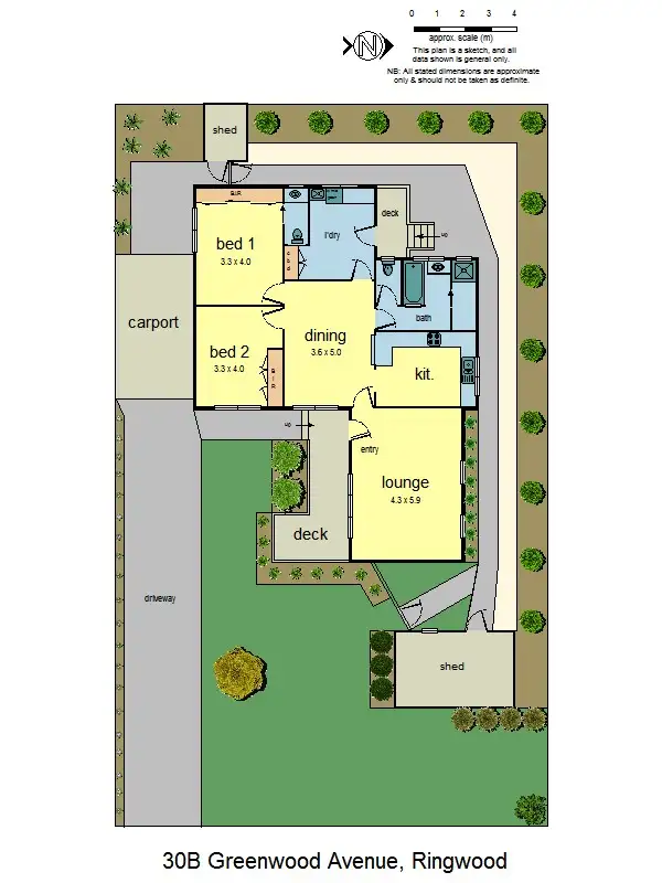 Floorplan of Homely unit listing, 30B Greenwood Avenue, Ringwood VIC 3134