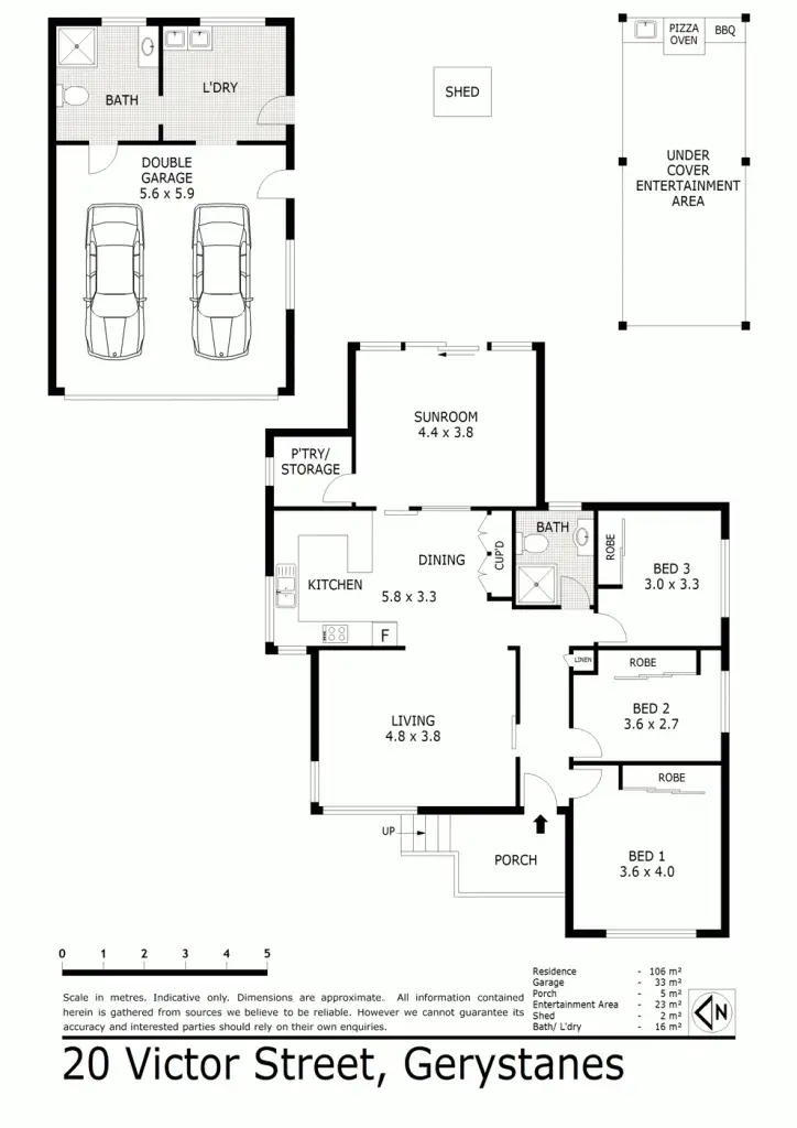 Floorplan of Homely house listing, 20 Victor Street, Greystanes NSW 2145