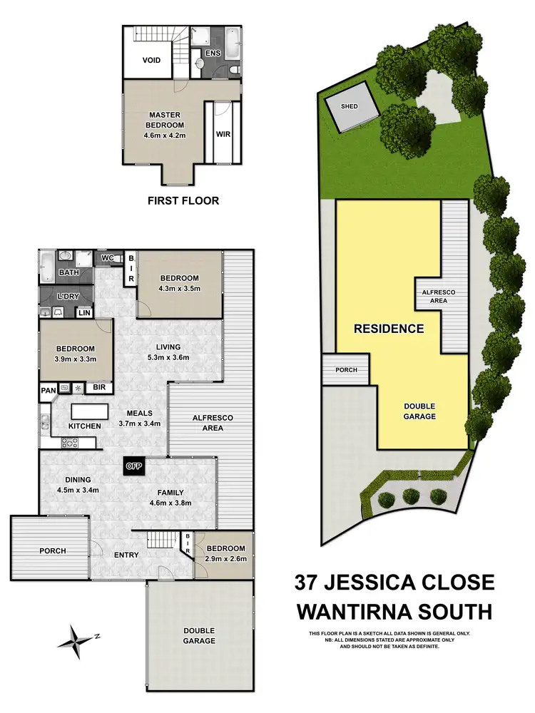 Floorplan of Homely house listing, 37 Jessica Close, Wantirna South VIC 3152
