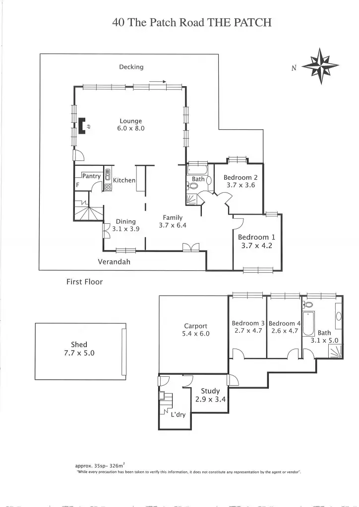 Floorplan of Homely house listing, 40 The Patch Road, The Patch VIC 3792