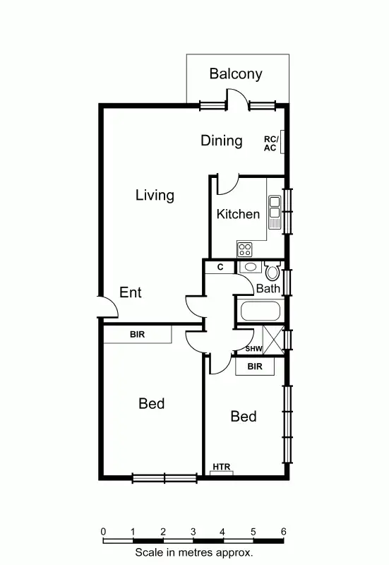 Floorplan of Homely apartment listing, 6/9 Jordan Street, Malvern VIC 3144