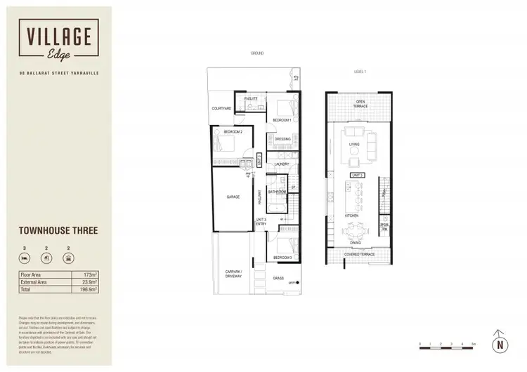 Floorplan of Homely townhouse listing, 22 Norfolk Street, Yarraville VIC 3013
