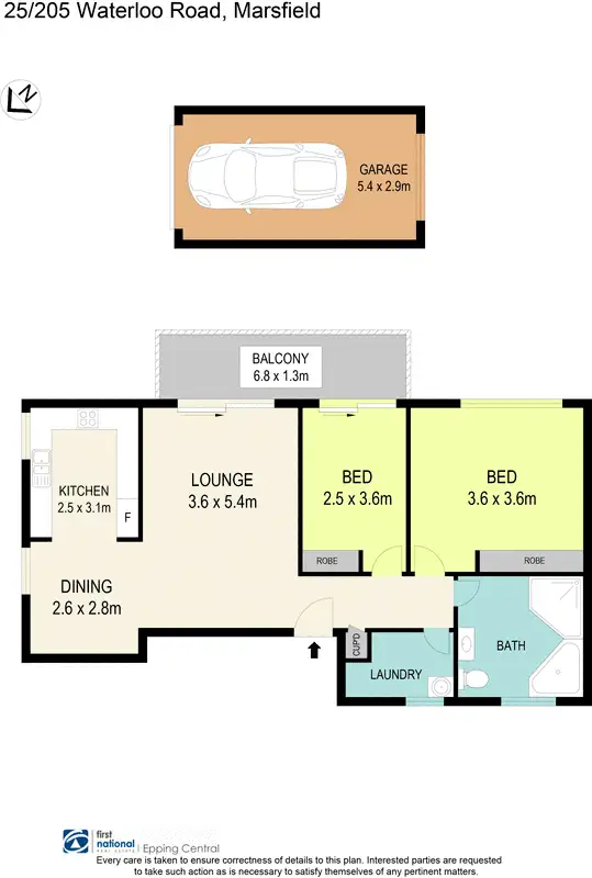Floorplan of Homely apartment listing, 25/205 Waterloo Road, Marsfield NSW 2122