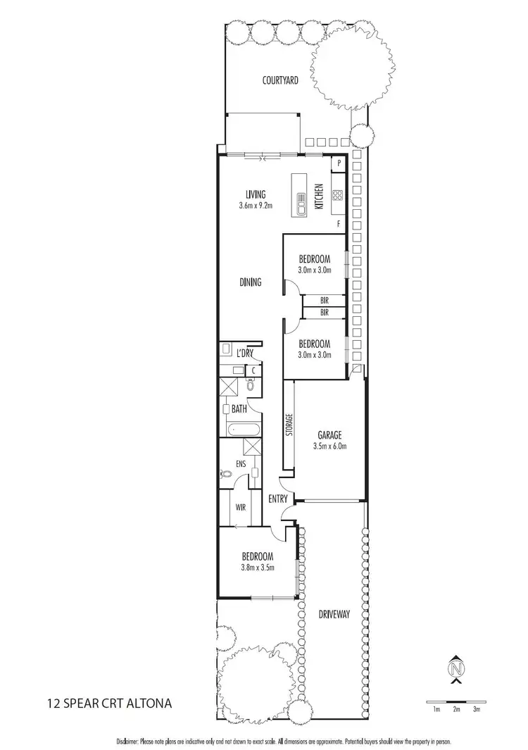 Floorplan of Homely townhouse listing, 12 Spear Court, Altona VIC 3018
