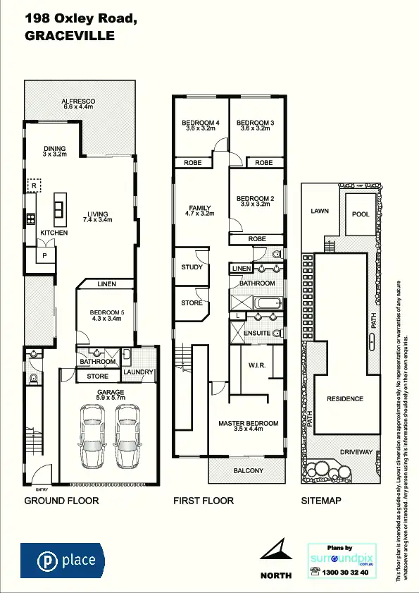 Floorplan of Homely house listing, 198 Oxley Road, Graceville QLD 4075