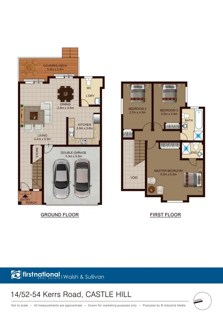 Floorplan of Homely townhouse listing, 14/52-54 Kerrs Road, Castle Hill NSW 2154
