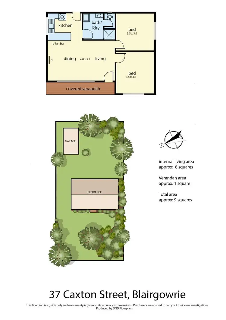 Floorplan of Homely house listing, 37 Caxton Street, Blairgowrie VIC 3942